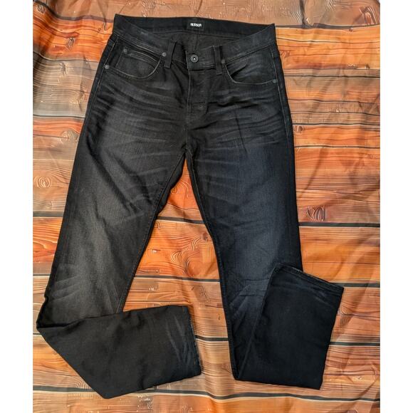 Hudson Jeans Black Blake Slim Straight Jeans Size 31 - Picture 8 of 8